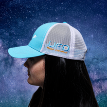 Load image into Gallery viewer, Aqua UFO Trucker Hat