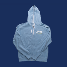 Load image into Gallery viewer, Blue UFO Zip Hoodie Sweatshirt